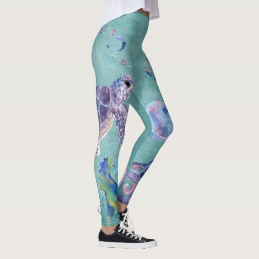 Meeresleben Leggings (Rechts)