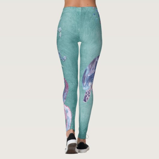 Meeresleben Leggings (Rückseite)