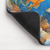 Meeresleben mit exotischen Fischen Mousepad (Ecke)