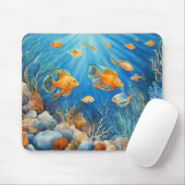 Meeresleben mit exotischen Fischen Mousepad (Mit Mouse)