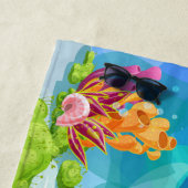 Meeresleben mit Fisch und Wal Strandtuch (Beispiel)