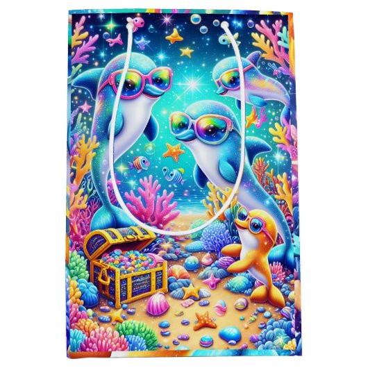 Meeresleben Mittlere Geschenktüte (Vorderseite)