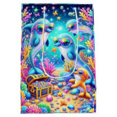 Meeresleben Mittlere Geschenktüte (Rückseite)