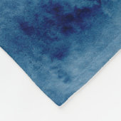 Meeresleben | Modernes Seepferd in Aquarellen Fleecedecke (Ecke)