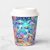 Meeresleben Pappbecher (Vorderseite)