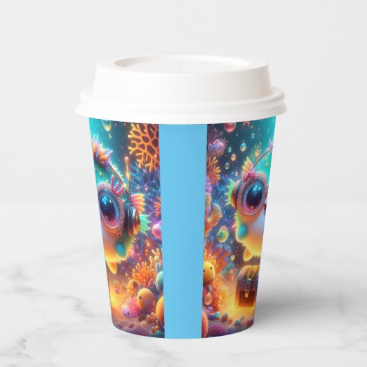 Meeresleben Pappbecher (Links)