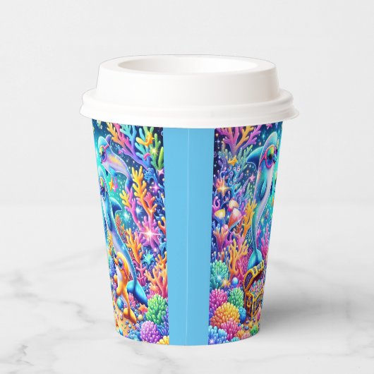 Meeresleben Pappbecher (Rechts)