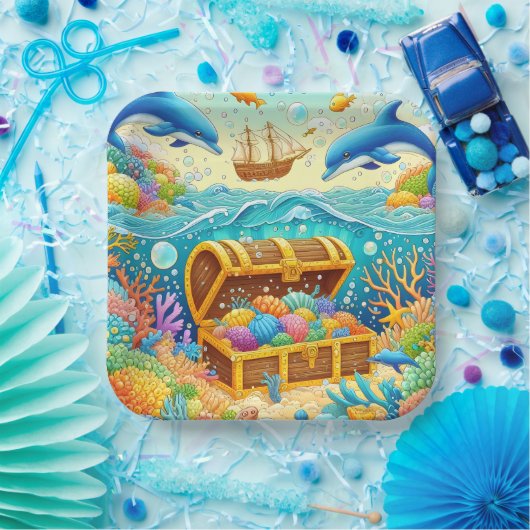 Meeresleben Pappteller (Party)