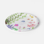 Meeresleben Pappteller (Schrägansicht)