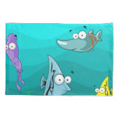 Meeresleben Personalisiert unter Meer Kissenbezug (Rückseite)