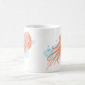 Meeresleben. Quallen. Niedliche Unterwasserwelt Kaffeetasse (Mittel)