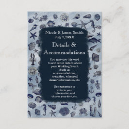 Meeresleben Schöne Muscheln Strand Details Begleitkarte