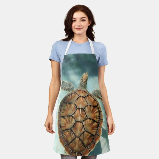 Meeresleben Schürze (Getragen)