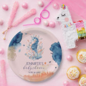 Meeresleben | Seepferd Baby Showpapier Pappteller (Party)