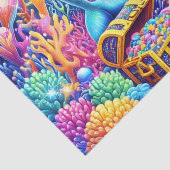 Meeresleben Seidenpapier (Detail)