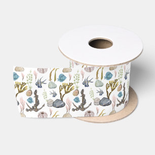Meeresleben-Serie Design 30 Satinband