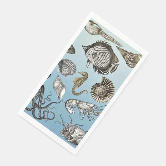 Meeresleben Serviette (Ecke)