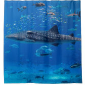 MEERESLEBEN SHARK Wal MANTA RAY FISH OCEAN Duschvorhang (Vorderseite)