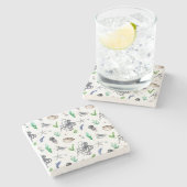 MEERESLEBEN STEINUNTERSETZER (Seitenansicht)