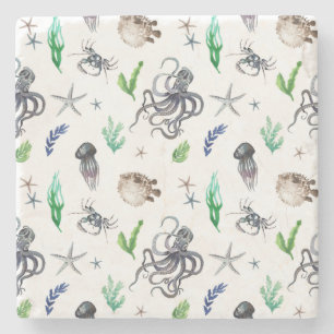 MEERESLEBEN STEINUNTERSETZER