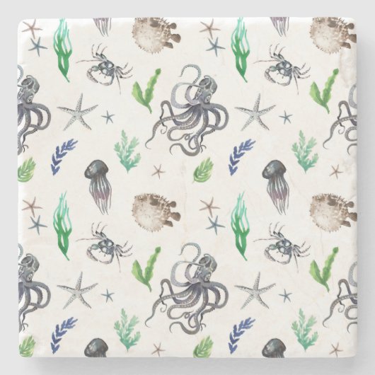 MEERESLEBEN STEINUNTERSETZER (Vorderseite)