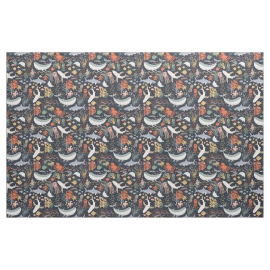 Meeresleben Stoff (Fat Quarter (45,7 x 55,9 cm))