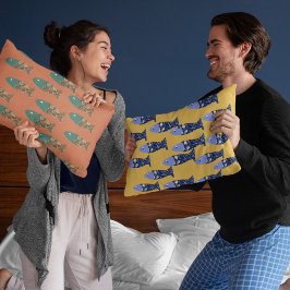 Meeresleben, Strandhaus, Fischliebhaber Dekokissen