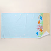 Meeresleben Strandtuch (Vorderseite)