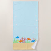 Meeresleben Strandtuch (Vorderseite)