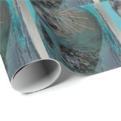 Meeresleben, süßes Siegel Geschenkpapier (Rolleneckpunkt)