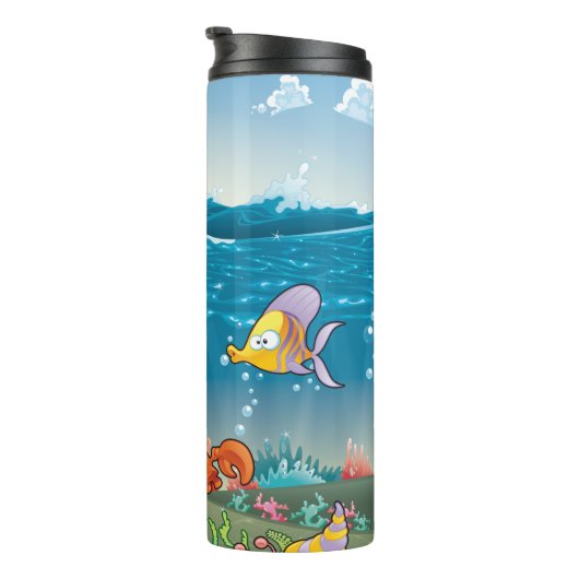 Meeresleben Thermosbecher (Nach rechts gedreht)