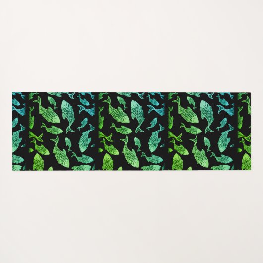 Meeresleben Yogamatte (Rückseite (Horizontal))