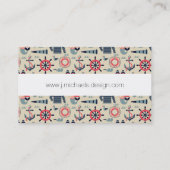 Meereslebensmuster Visitenkarte (Rückseite)