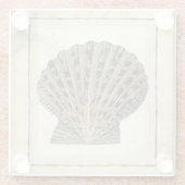 Meereslebewesen an der Küste Glasuntersetzer (Rückseite)