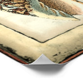 Meereslebewesen an der Küste Poster (Ecke)