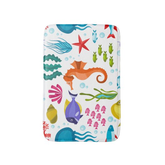 Meereslebewesen Badematte (Vorderseite Vertikal)