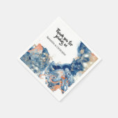 Meereslebewesen des Ozeans Serviette (Ecke)