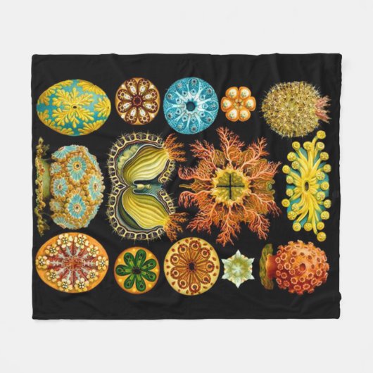 Meereslebewesen drucken fleecedecke (Vorderseite (Horizontal))