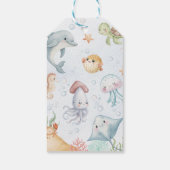 Meereslebewesen Favor Tags Geschenkanhänger (Rückseite)