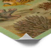Meereslebewesen, Fisch, Korallenprint Poster (Ecke)