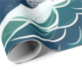 Meereslebewesen Fischkorallen Sommervibes Packpapi Geschenkpapier (Rolleneckpunkt)