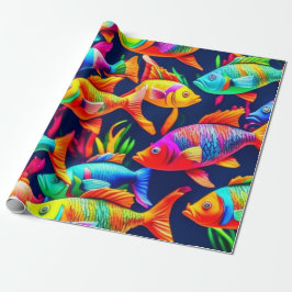 Meereslebewesen Fischkorallen Sommervibes Packpapi Geschenkpapier
