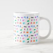 Meereslebewesen gemustert Jumbo-Tasse (Rechts)