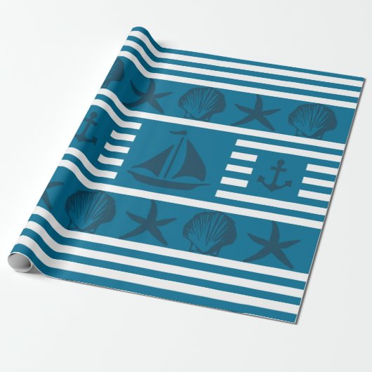 Meereslebewesen Geschenkpapier (Ungerollt)