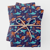 Meereslebewesen Geschenkpapier Set (Beispiel)