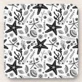 Meereslebewesen Getränkeuntersetzer (Vorderseite)