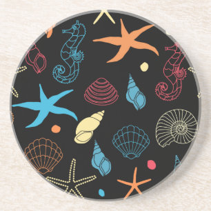 Meereslebewesen Getränkeuntersetzer