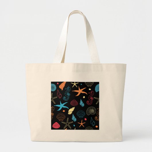 Meereslebewesen Jumbo Stoffbeutel (Vorne)