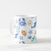 Meereslebewesen Kaffeetasse (Vorderseite Links)