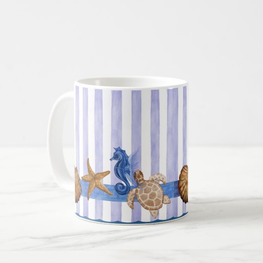 Meereslebewesen Kaffeetasse (Vorderseite Links)